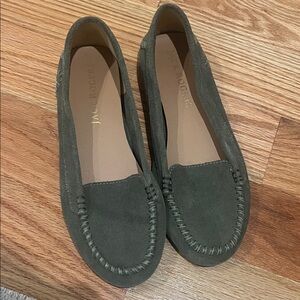 Jack Rogers Women's Olive Suede Moccasins